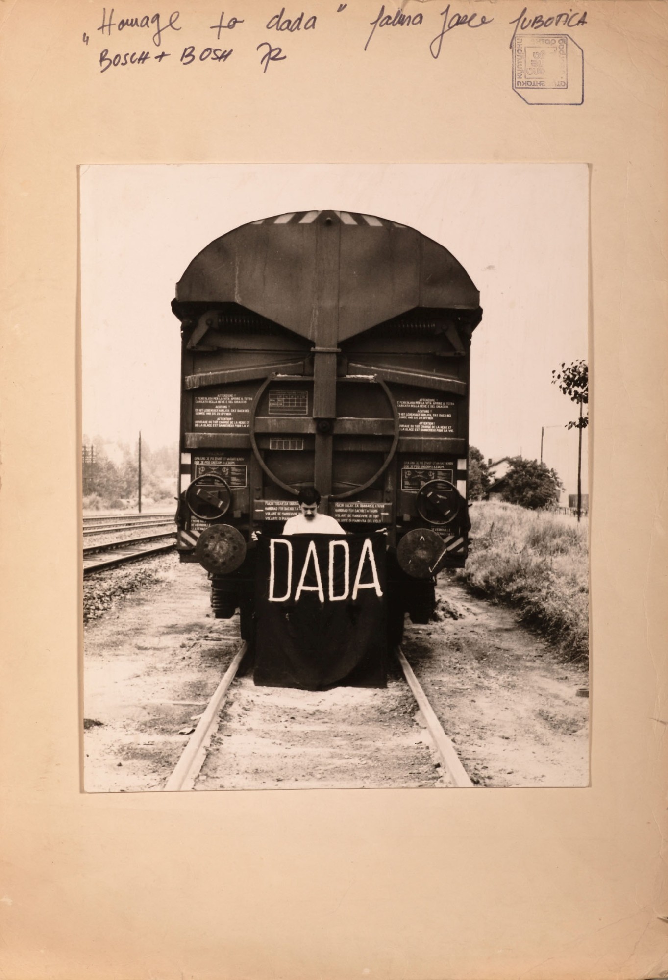 László Szalma BOSCHBOSCH Hommage to Dada 1972 collage 470 x 323 mm Marinko Sudac Collection